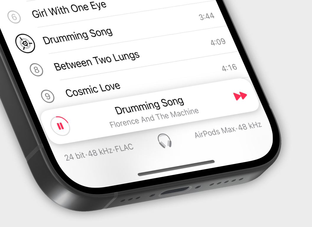 Player with signal path indicator